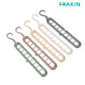 FRAKIN Super Magic Changeable Clothes Pluto Plastic Hanger Space Saving Saver Wonder Closet Organizer 9 Holes Holder Cloths and Pants Hanger. 