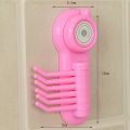 6 Hook Hanger Suction Cup Wall Vacuum for Bathroom Key Towel Scrubber Holder - 1Pc (Random Color). 