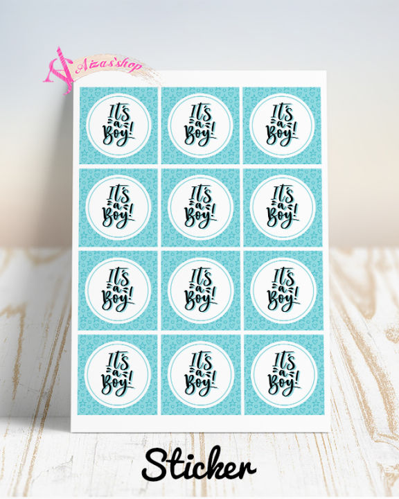 Its a boy sticker