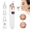 5 in 1 Electric Rechargeable Black Head Remover Machine Acne Oil Vacuum Suction Face Pore Cleaner Facial Beauty Equipment White And Blackhead Removal Multifunction Device With LED Display Nose Sucking Extractor. 