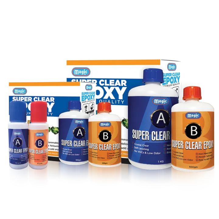 Magic Epoxy Resin Crystal Clear Art Kit – Imported High Gloss Resin ...
