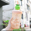 CreativeArrowy 270ml Cup Lemon Juice Baby Girl Straw Water Bottle Cup Kids Drinking Cups with Lid Cup. 