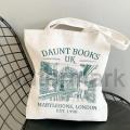 Shakespeare and Company Totes Daunt Books Tote Bag Canvas Shoulder Bag Aesthetics Shopping Bag Handbags Library Bag Back To Gift PCardiaCP. 