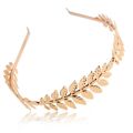 Baroque Metal Gold Leaf Headband Leaves Headpiece Tiara Hairband For Women Forehead Hair Jewelry Wedding Headwear. 