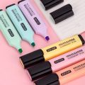 18 Colors Highlighter Pen Pastel Morandi Bright Color Ink Highlighter Markers Stationery Supplies. 