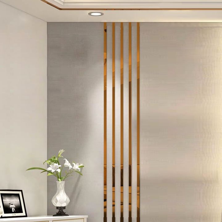 Acrylic%20Golden%20Strip%20Mirror%20Wall%20Stickers,%20DIY%20Geometric%20Removable%20Acrylic,%20Size%201%C3%9796%20inches%20-%20Image%206
