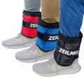 ANKLE WEIGHTS 2 KG x 2 KG = 4 KG, Adjustable Pair Weight Ankle wrist Strap Leg Strength Resistance Bands for Speed Training Running Exercise Workout Fitness Band. 