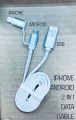 FLAT DATA CABLE 2 IN 1 IPHONE / ANDROID. 
