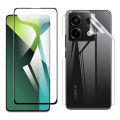Xiaomi Redmi Note 13 Pro Glass Protector 5D-10D-11D-21D-9D Glass Full Coverage + Back Clear Jelly Protector Soft Film Protection Hydrogel Film Back Protector For Redmi Note 13 Pro. 
