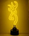 Browning Buckmark Logo Neon Sign. 