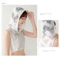 Women False Collar Bib Half Shirt Blouse Girls Detachable Cotton Blend Hood. 