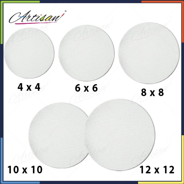 Artisan - Round canvas pack of 5 canvases 4x4,6x6,8x8,10x10,12x12