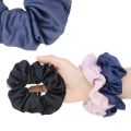 Ready Stock Solid Color Scrunchies Hair Tie Hairband Fashion Shiny Girls Ponytail Elastic Korean Women Accessories. 