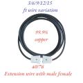 Flexible Copper Extension Wire Cord With 2 Pin Male & Female Plug & Socket 40/76 Two Core Wire  For Multi Purpose Home Uses.. 