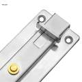 Stainless Steel Door Slide Latch Entry Door Lock for Bathroom Kitchen Home Door Bedroom. 