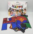 AVENGERS THEME HAPPY BIRTHDAY WORD BANNER. 