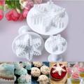 3 Pcs Cake Cutter Snowflake cookie Cutter Decorating Tools. 