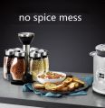 Spice Rack With 6 Glass Spice Holders Jar, Revolving Spice Rack Kitchen Cabinet And Worktop. 