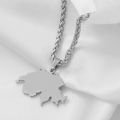Anniyo Switzerland Map Pendant Necklaces for Women,Suisse Svizzera Svizra Schweizerische Swiss Maps Jewelry Gifts #101721. 