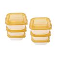 Food Storage Containers With Airtight Lid BPA-Free Freezer Microwave Dishwasher Safe 6 Pcs Set of 500ml Each Small Size Color May Vary. 