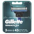 Gillette Mach3 Plus System Shaving Razor Carts 3s. 