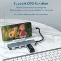 4-in-1 USB C Hub  4 Ports USB 3.0 Aluminum USB c Adapter OTG  Splitter Expander for MacBook Air Pro  iPad  Xiaomi Laptops Phone（4 in 1 USB）. 