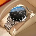 POEDAGAR Top Brand Luxury Men Watch Waterproof Luminous Stainless Steel Watches Sport Quartz Clock Mens Date Business Wristwatch. 