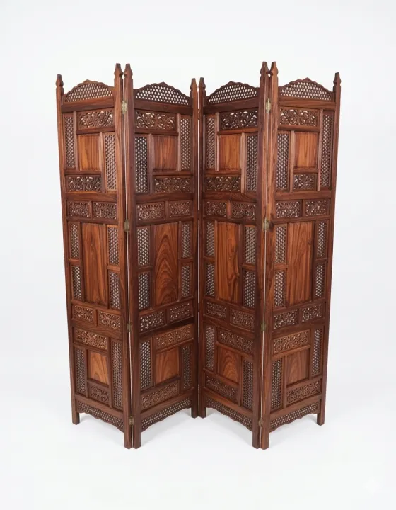 Elegant%20Hand-Carved%20Sheesham%20Wood%20Folding%20Screen%20Room%20Divider%20-%20Image%202