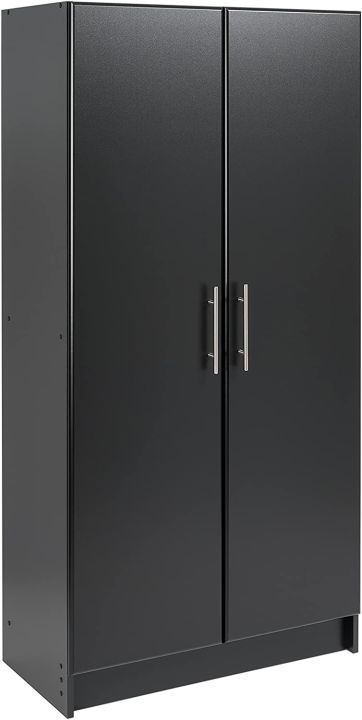 Wooden Cupboard, Organizer, Cupboard for Clothes, kitchen, Storage Cabinet, 32" W x 65" H x 16" D, Black And White, It Can Be Customized