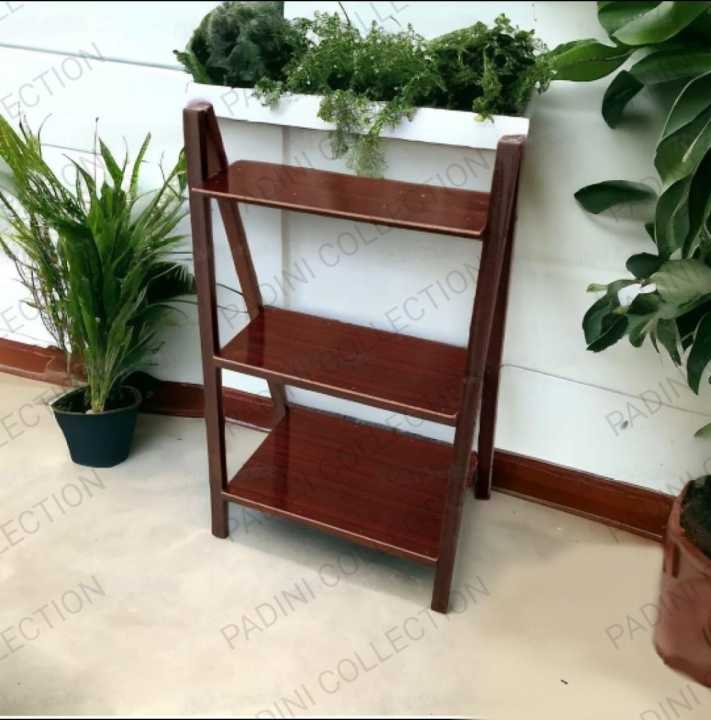 Padini Collection Wooden Plant Stand 2 & 3 Tier Indoor Decoration Display Shelf Rack Solid Wood (Brown) BY Padini Collection