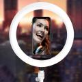 Tiktok Ring Light Stand Flash 80 LED Phone Photography Fill Lighting Flash 16cm LED Ring Light Three Kinds Photo Beauty Makeup Studio Video Live Lamp. 