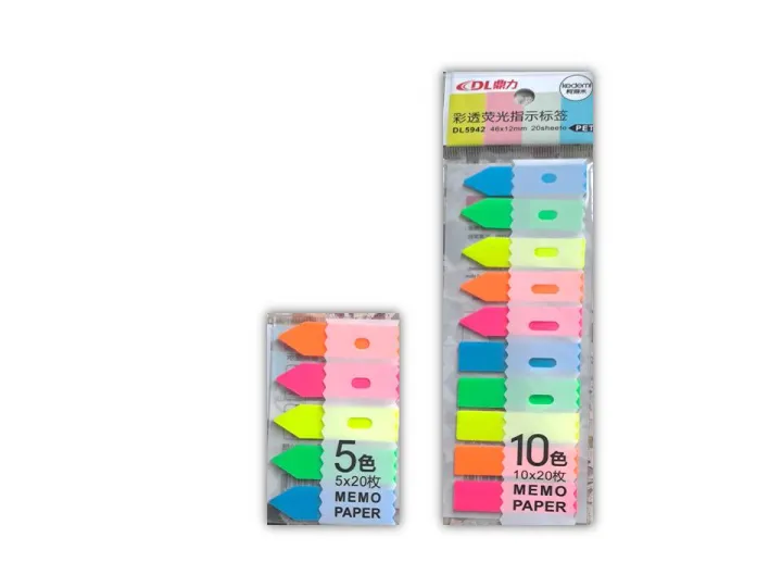 Sticker Flag Sticky Note Arrow Flags Stickers | 250 Flags | 10 Colors | Neon Page Markers ...