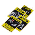 DONT TOUCH MY BIKE Bicycle Decorative Warning Sticker Waterproof Decal Yellow. 