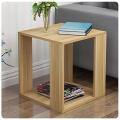 Creative sofa side table bedside table modern square end side table with storage shelf living room bedroom furniture in Ready To Assemble Form. 
