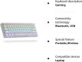 ANŃE PRO 2, 60% Wired/Wireless Bluetooth Mechanical Keyboard (Gateron Brown Switch/White Case) - Full Keys Programmable - True RGB Backlit - Tap Arrow Keys - Double Shot PBT Keycaps - NKRO - 1900mAh Battery.. 