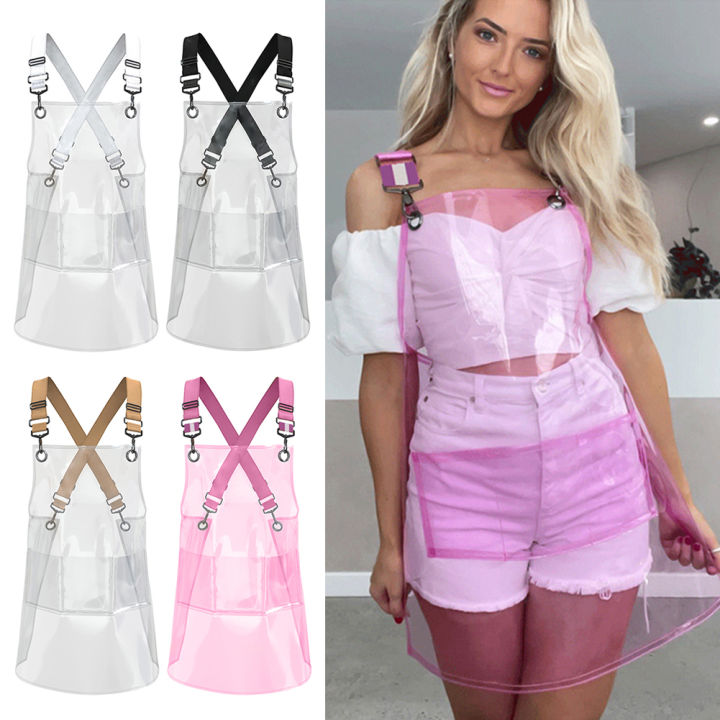 Fashion Barber Apron Oil Resistant Waterproof Home Aprons Unisex TPU for Kitchen Hair Salon Barber Barista Household Supplies