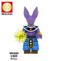WM6177 Dragon ball Anime Block Toys Figure Son Goku Vegeta Piccolo Burdock Building Block Mini Toy. 