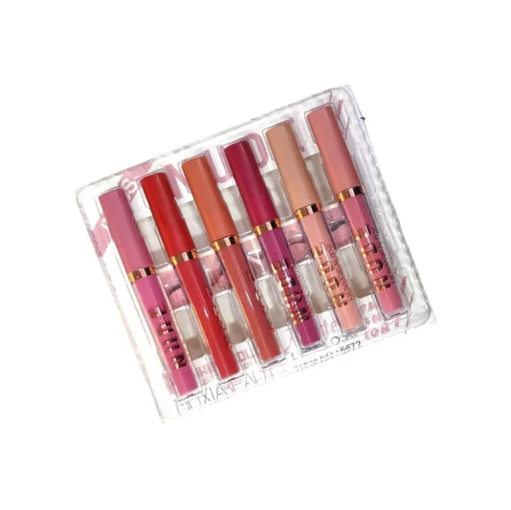 Pack%20Of%206%20Matte%20Moisturizing%20Waterproof%20Long%20Lasting%20lip%20gloss%20Set%20Matte%20Nude%20Redish%20Shades%20Lipglosses%20Lipsticks%20-%20Image%203