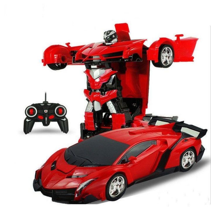 Rc Transformer Lamborghini Car Toy Remote Control Rechargeable 2 IN 1 Robot Car Daraz.pk