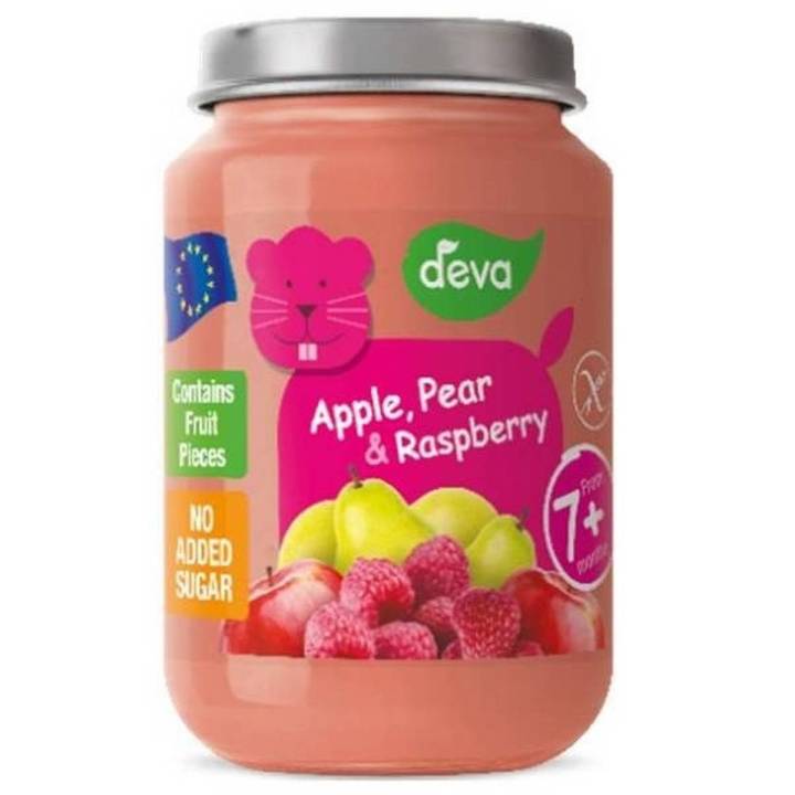 Deva Jar Apple, Pear & Raspberry 7+ Months Baby Food - 200gm | Daraz.pk