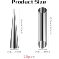 Cannoli Baking Mould Set Cream Stainless Steel Baking Mould Cannoli Tube Moulds Cone Baking Mould. 