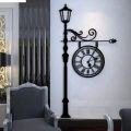 European Light Wall Clock 24x48 3D Wooden Decoration Quartz Numeric For Home Decor Living Room And Offices And For Gifts. 