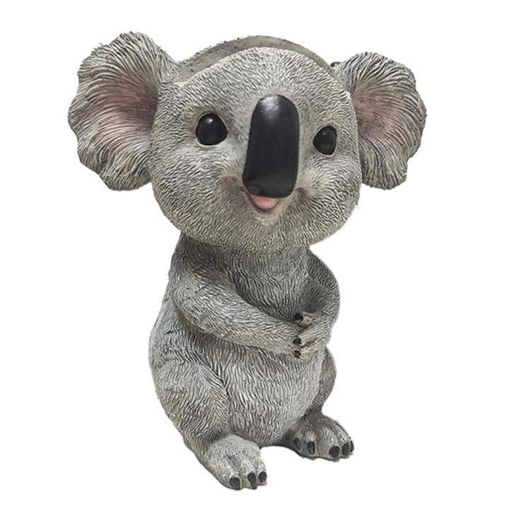 Cosme Glasses Storage Holder Adorable Koala Glasses Holder Stand for Sunglasses Eyeglasses Cute Animal Figurine Display Rack for Desktop Decoration Non-slip Resin Eyewear Organizer Animal Glasses Holder