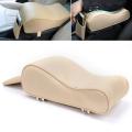 Car Center Console Armrest Cushion With Mobile Pocket Beige and Black. 