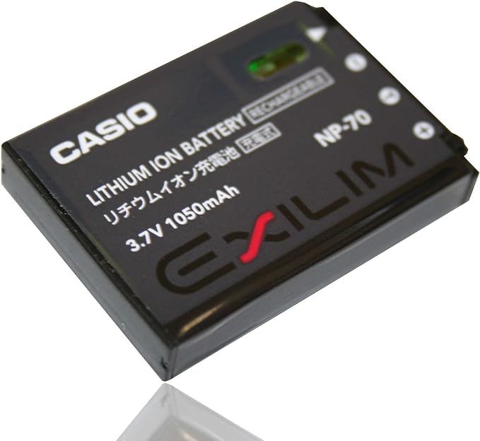 NP-70 MaxPower 1050 mAh Li-Ion Battery with Smart Chip – High-Performance, Long-Lasting Power for Casio Exilim Cameras | Reliable, No Memory Effect, 3.7V Consistent Output for Intensive Use