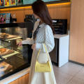 Fashion Solid Women's Shoulder Bag Artificial Leather Square Underarm Bags Ladies Handbags For Daily Used. 