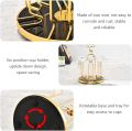 360 Rotating Cup Drying Rack Stand, Steel 6 Cups Mug Drainer Holder, Spin Non Slip Glass Tumbler Organizer Tree with Silicone Protective Hooks for Kitchen Countertop, Space Saving, Golden. 