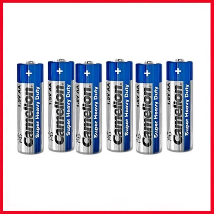 100% Original AA Camelion Super Heavy Duty Blue - R03P AA6 6 Cells