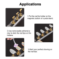 OUMERY 3X Magnetic Acrylic Manicure Tools Nail Practice Hand Nail Exercises Pedestal Nail Supplies Nail Tips Display Stand. 