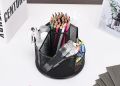 Rotating Desk Organizer, Metal Mesh Pen Organizer Pencil Holder Large Pen Holder for Desk Marker Organizer Cute Office, School, Home, Art Suppliers. 